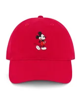 Disney Mickey Mouse Embroidered Cotton Adjustable Dad Hat with Curved Brim