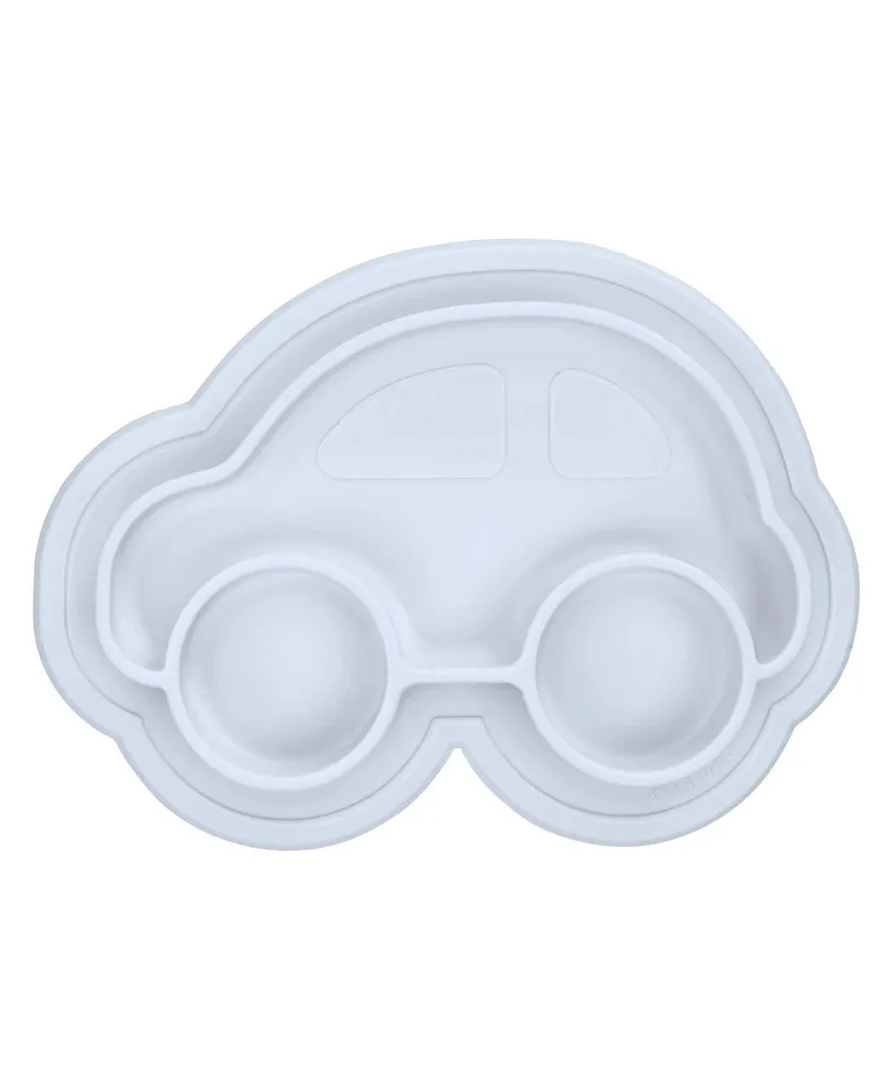 Kushies Silicone Divided Suction Plate, Unbreakable, Microwave Safe