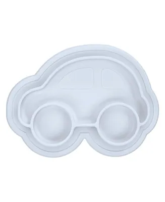 Kushies Silicone Divided Suction Plate, Unbreakable, Microwave Safe