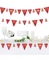 Lunar New Year - Diy 2024 Year of the Dragon Party - Triangle Banner - 30 Pieces