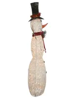 National Tree Company 60" Snowman Decoration with Warm White Led Lights