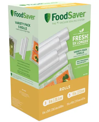 FoodSaver The Box 5-Roll Vacuum Seal Variety Pack