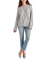 Steve Madden Women's Micah Chunky Cable-Knit Sweater