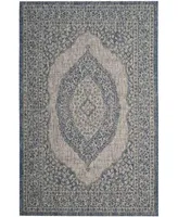 Safavieh Courtyard CY8751 Light Grey and 2'3" x 8' Sisal Weave Runner Outdoor Area Rug