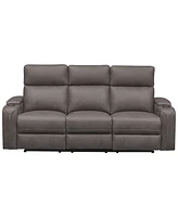 Avenger 85.8" Fabric with Dropdown Table Power Reclining Sofa