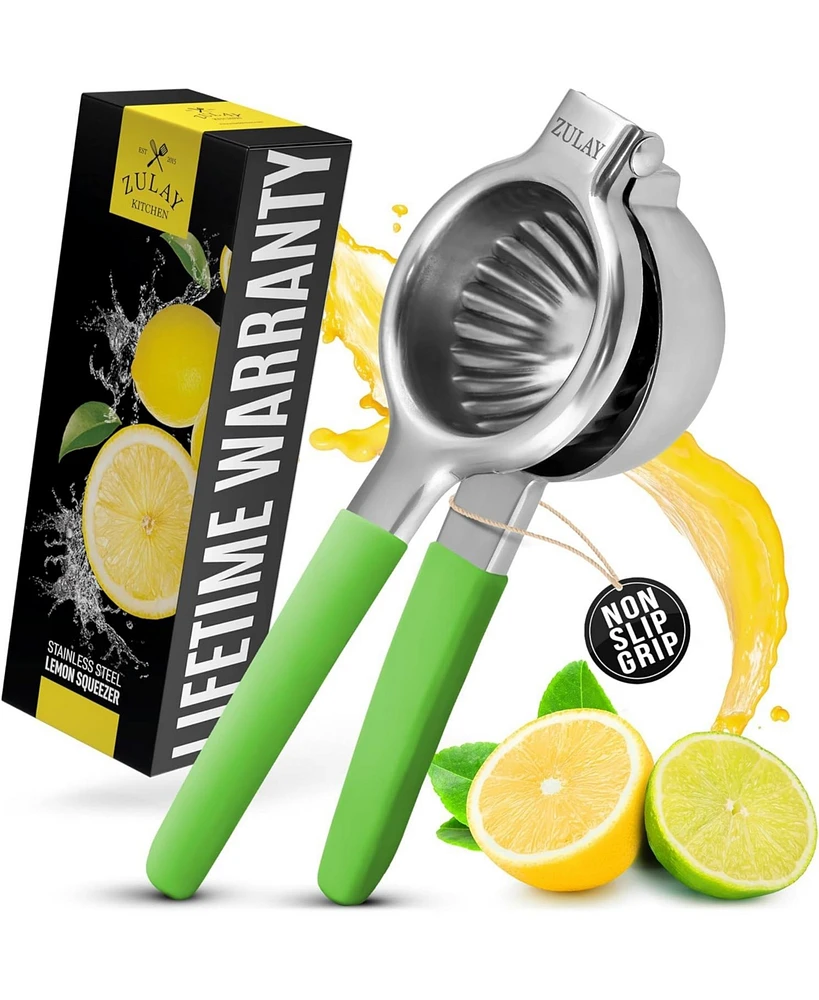 Lemon Squeezer Stainless Steel with Premium Heavy Duty Solid Metal Bowl