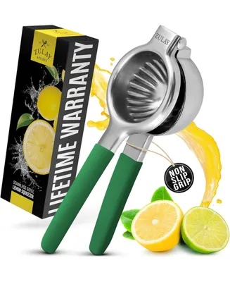 Lemon Squeezer Stainless Steel with Premium Heavy Duty Solid Metal Squeezer Bowl