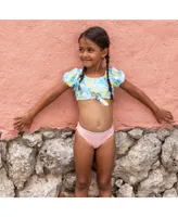 Toddler, Child Girls Lemon Drops Knot Front Bikini