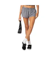 Women's Gingham Boxer Shorts