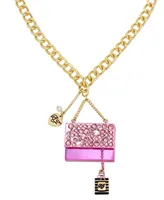 Betsey Johnson Faux Stone Going All Out Purse Pendant Necklace