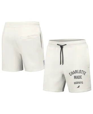 Men's Nba x Staple Cream Charlotte Hornets Heavyweight Fleece Shorts