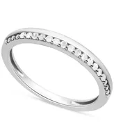 Diamond Stacking Band (1/10 ct. t.w.) Sterling Silver