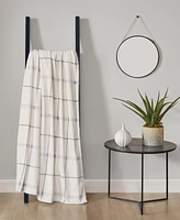 Lucky Brand Palmdale Plaid Cozy Plush Throw, 50" x 70"