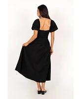 Petal and Pup Maria Puff Sleeve Midi Dresses