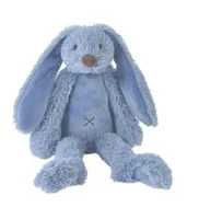 Rabbit Richie Deep Blue Plush by Happy Horse 15 Inch Stuffed Animal Toy