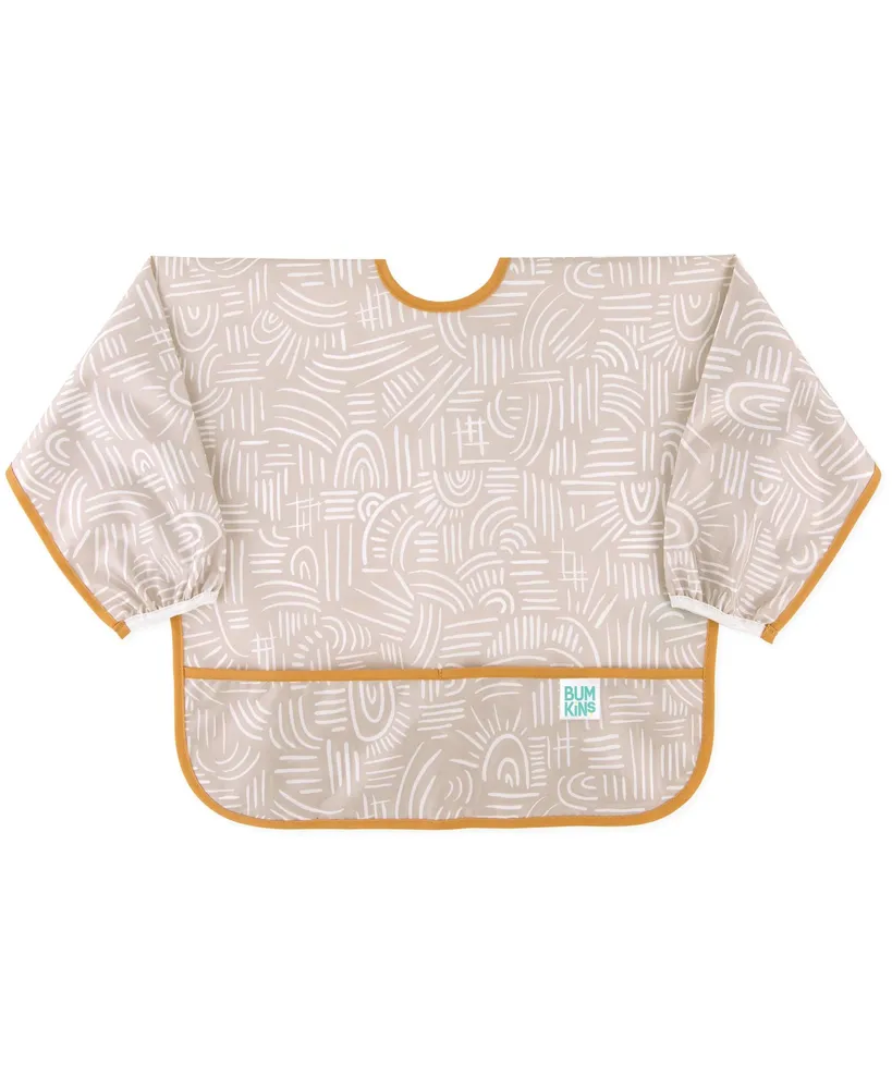 Bumkins Baby Boys and Girls Water-Resistant Sleeved Bib