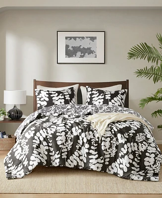 Closeout! 510 Design Aria Floral Print Reversible -Pc. Comforter Set