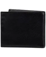 Tommy Hilfiger Men's Orson Ii Angled Flag Leather Rfid Passcase Wallet