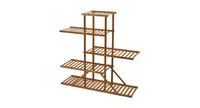 5-tier 10 Potted Bamboo Plant Stand