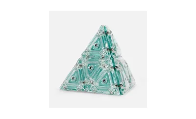 Aqua Pyramid Magnetic Triangles Set of 12 Fidget & Building Toy