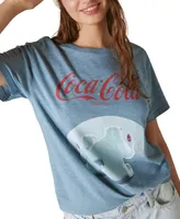 Lucky Brand Women's Coca-Cola Polar Bears Graphic T-Shirt