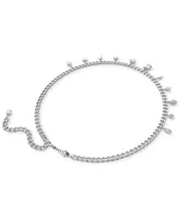 Swarovski Rhodium-Plated Crystal Charm Necklace, 16-1/2" + 3" extender