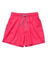 Red Comfort Lined Swim Short