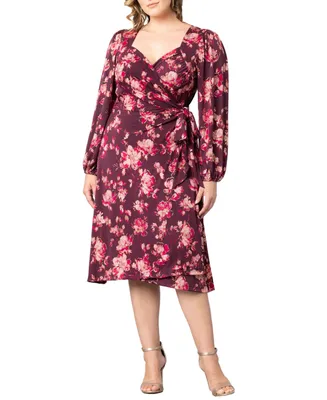 Women's Plus Size Socialite Sweetheart Wrap Dress