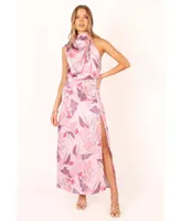 Petal and Pup Womens Amelia Halterneck Maxi Dress