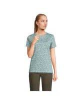 Lands' End Petite Relaxed Supima Cotton Crew Neck T-Shirt