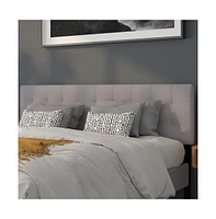 Quilted Tufted King Upholstered Headboard