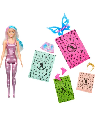 Barbie Color Reveal Doll with 6 Surprises, Rainbow Galaxy Series-Style May Vary - Multi