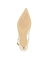 Guess Women's Jesson Pointed Slingback Kitten Heel Mules