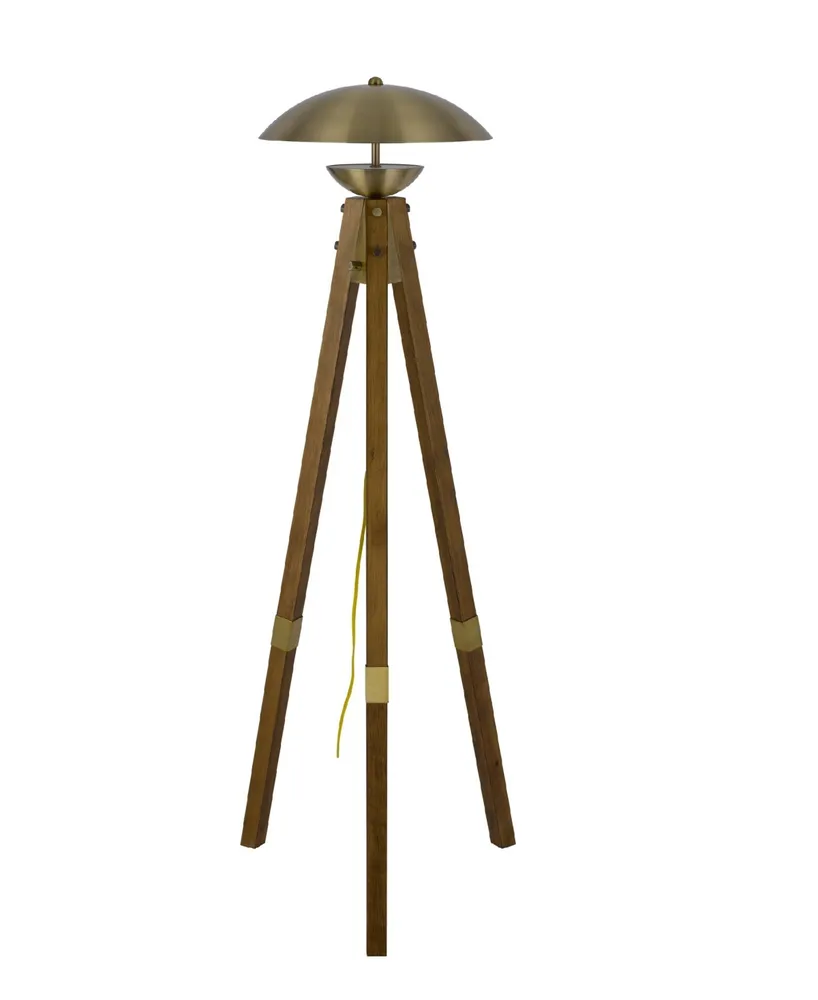 Lakeland 55" Height Wood and Metal Floor Lamp