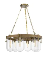 Stovall 6 Light 14" Height Metal Chandelier