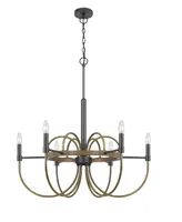 Seagrove 6 Light 31" Height Metal Chandelier