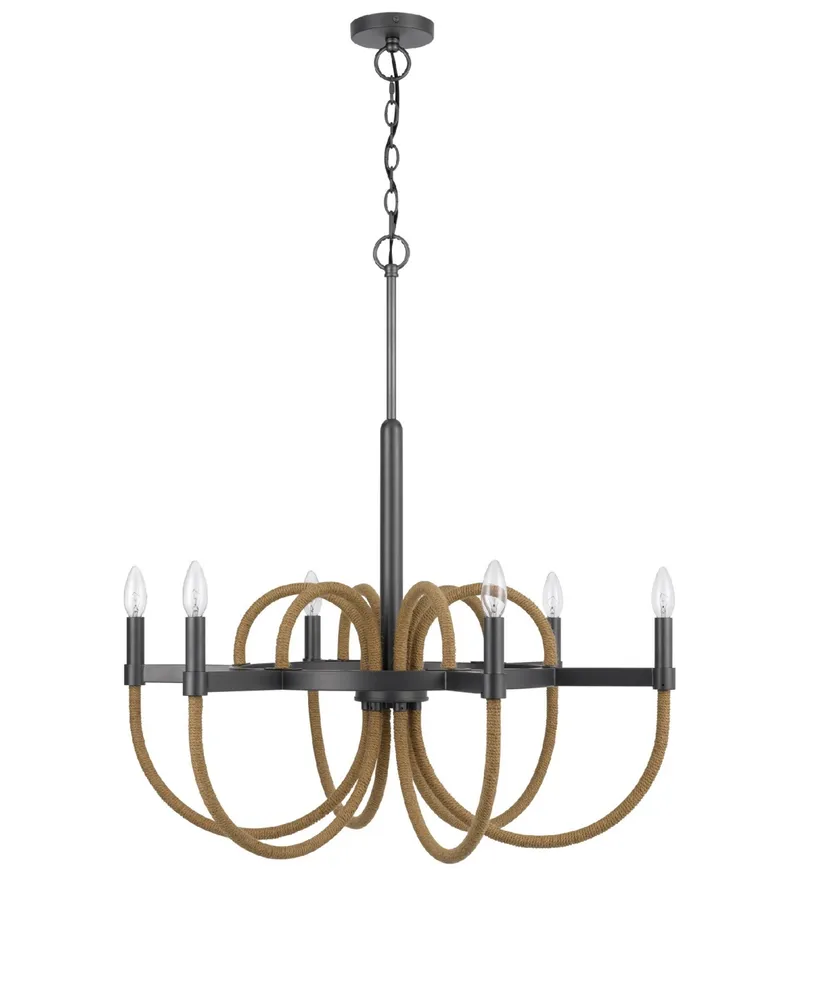 Rowland 6 Light 31" Height Metal Chandelier