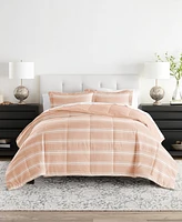 ienjoy Home Ultra Soft Stripe Reversible 3- Pc. Comforter Set