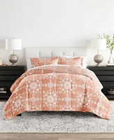 Home Collection Piece Premium Ultra Soft Daisy Medallion Reversible Comforter Set