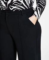 Bar Iii Trendy Plus High-Rise Wide-Leg Ponte-Knit Pants