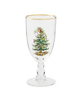 Spode Christmas Tree 16 oz. Glassware Goblet, Set of 4