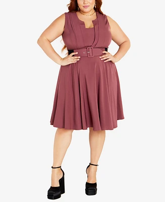 City Chic Plus Vintage like Veronica Dress