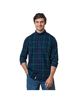 Hope & Henry Men's Organic Long Sleeve Stretch Poplin Button Down Shirt