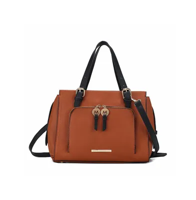 Mkf Collection Elise Color-block Satchel Handbags by Mia k