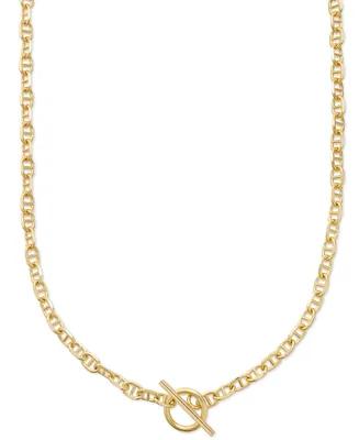 Mariner Link Chain 18" Toggle Necklace in 14k Gold-Plated Sterling Silver