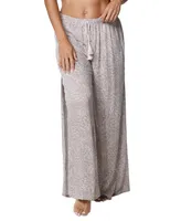 J Valdi Women's Fly Away Printed Split-Side Pants