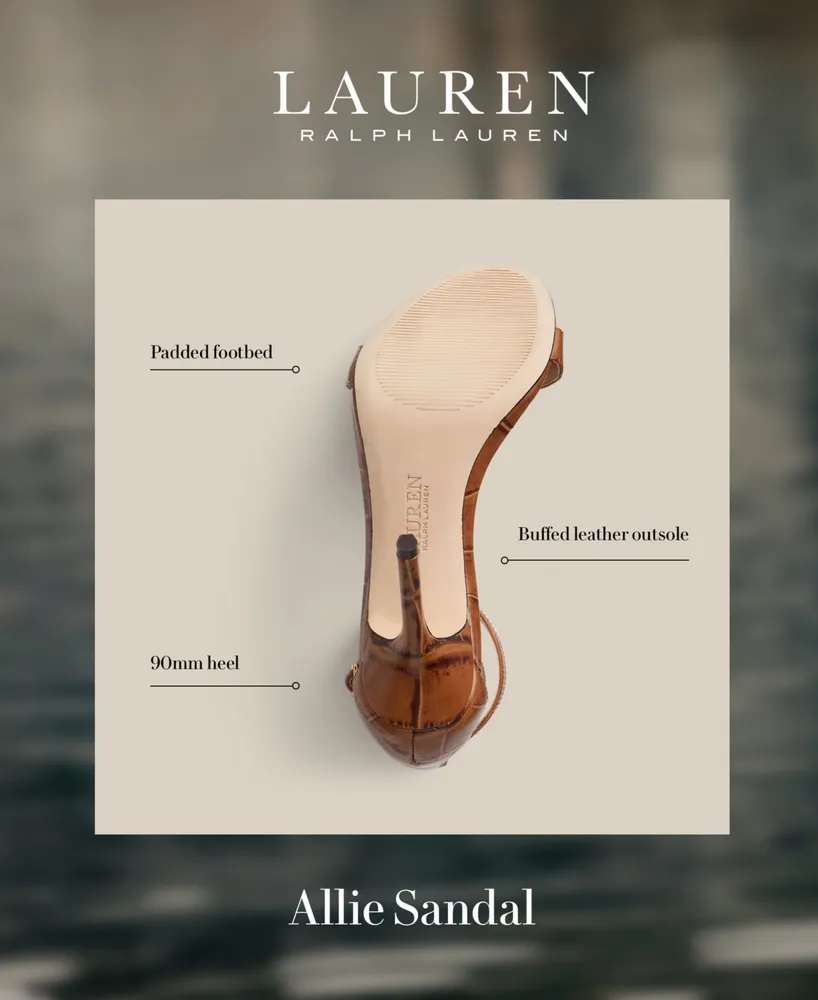 Lauren Ralph Women's Allie Ankle-Strap Dress Sandals