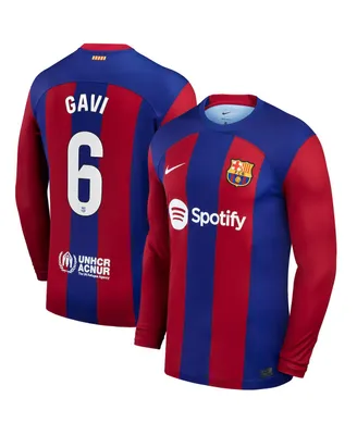 Men's Nike Gavi Royal Barcelona 2023/24 Home Stadium Replica Long Sleeve Player Jersey