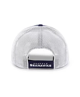 Men's '47 Brand Navy, White Seattle Seahawks Drifter Adjustable Trucker Hat