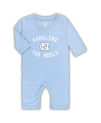 Infant Boys and Girls Wes & Willy Carolina Blue Distressed North Tar Heels Core Long Sleeve Jumper